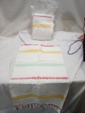 The Pioneer Woman Sculpted Stripe Hand Towels. Qty 4.