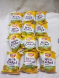 Lay’s Kettle Cooked Chips. Qty 12 Bags.
