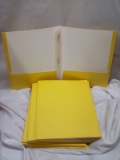 American Scholar Yellow 2-Pocket Folder w/ Prongs. Qty 20