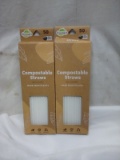 Qty 100 Compostable Straws