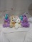 Qty 4 Small Easter bunny plush