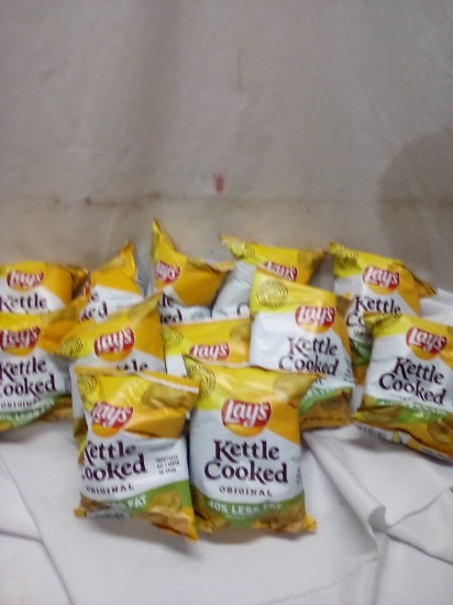 Qty 12 Lays Kettle Cooked Chips Exp 10/23
