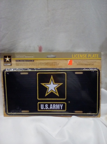 Qty 1 U.S Army License Plate