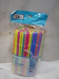 125 count neon flex straws