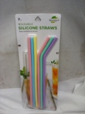 7 count reusable silicone straws