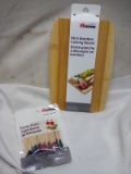 Culinary Elements Mini Bamboo Cutting Board & Party Picks.