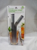 Biosmart 7 Count Stainless Steel Reusable Straws & Brush.