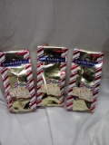 Ghirardelli Squares Peppermint Bark Bags. Qty 3