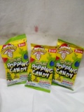 Warheads Sour Popping Candy. Qty 3- 3 Packs.