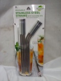 Qty 1 Stainless Steel Straws