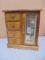 Wooden Stained Glass Door Jewelry Box