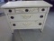 Antique Solid Wood Distressed Painted 5 Drawer Dresser
