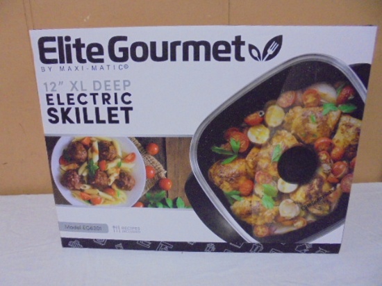 Elite Gourmet 12" XL Deep Electric Skillet