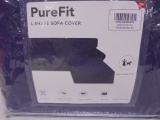 Pure Fit Dark Blue L-Shape Sofa Cover