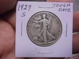 1929 S Mint Silver Walking Liberty Half Dollar