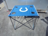 Indianapolis Colts Camp Side Table w/ Drinkholders
