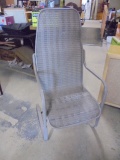 Metal & Wicker Outdoor Chair