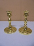 Set of Solid Brass Candle Sticks