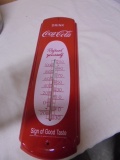Metal Coca-Cola Advertisement Thermometer