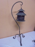 Outdoor Metal Candle Lamp on Stand