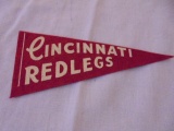 Vintage Cincinnati Red Legs Felt Pennant