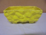 Vintage Yellow MCM Ceramic Planter
