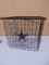 Metal Wire Storage Basket w/ Star