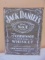 Jack Daniel's Old No 7 Tennessee Sour Mash Whiskey Metal Sign