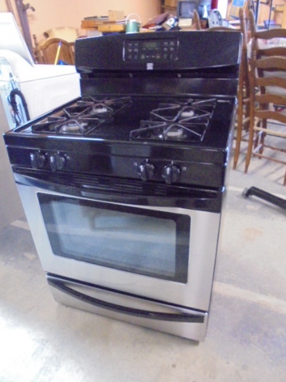 Kenmore Stainless Steel Front Gas Range