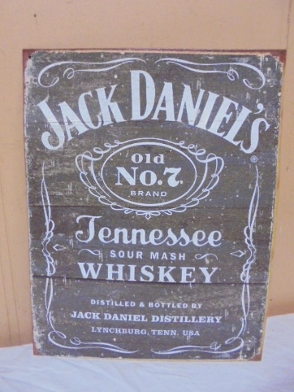 Jack Daniel's Old No 7 Tennessee Sour Mash Whiskey Metal Sign