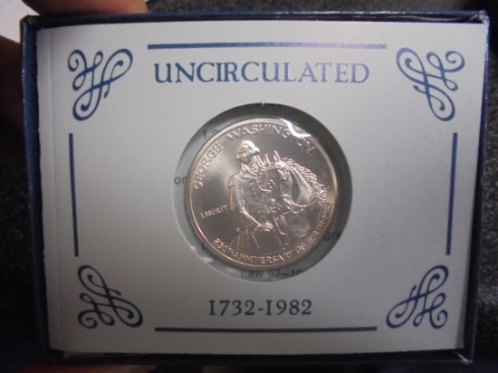 1982 Silver Commemorative George Washington Uncirculated Half Dollar