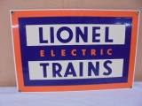 Lionel Trains Porcelain Over Steel Sign
