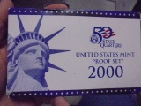 2000 United States Mint 50 State Quarters Proof Set