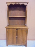 Vintage Wooden Small Hutch Cabinet