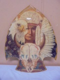 Wooden Indian Head Wall Art