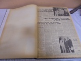 Vintage Large Bound Book of Columbia City Post News Papers