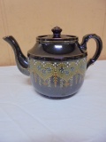 Antique Enameled Tea Pot