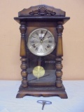 21 Day Woodcase Wind-Up Clock