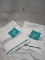 The Pioneer Woman PW Sculpted Striped Teal Hand Towels. Qty 2.