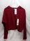 Wild Fable Small Berry Red Crop Long Sleeve Sweater. Qty 3.