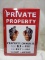 Metal Private Property Sign