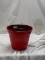 Qty 1 Red Flower Pot