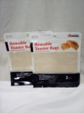 Qty 4 Reusable Toaster Bags