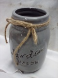 QTY 1 Jardin Mason Jar – grey