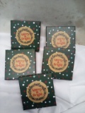 QTY 5 Merry and Bright small gift boxes
