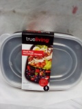 QTY 1 True Living Rectangular Meal prep Storage bowls