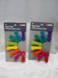 Culinary Elements 8 Count Bag Clips. Qty 2 Packs.