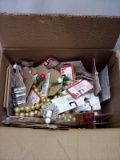 Box of Misc. Cookie Cutters & Christmas Ornaments.