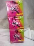 Qty. 3 Boxes of 36 Playtex Sport 360 Tampons