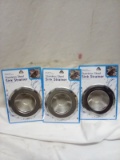 Qty. 3 Stainless Steel Sink Strainers
